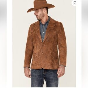 CODY JAMES LEATHER MEN'S BLAZER - LONG 52L